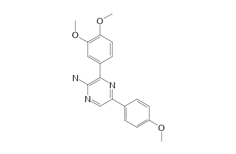 2-AMINO-3-(3',4'-DIMETHOXYPHENYL)-5-(4'-METHOXYPHENYL)-1,4-PYRAZINE