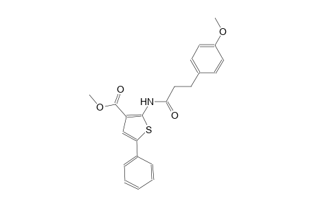methyl 2-{[3-(4-methoxyphenyl)propanoyl]amino}-5-phenyl-3-thiophenecarboxylate