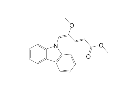 (2E,4E)-5-(9-carbazolyl)-4-methoxypenta-2,4-dienoic acid methyl ester