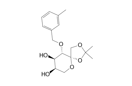 1,2-O-Isopropylidene-3-O-(m-methylbenzyl)-.beta.-D-fructopyranose