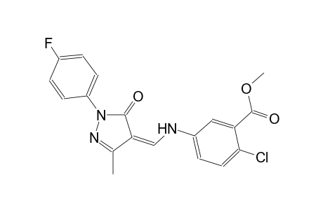 methyl 2-chloro-5-({(Z)-[1-(4-fluorophenyl)-3-methyl-5-oxo-1,5-dihydro-4H-pyrazol-4-ylidene]methyl}amino)benzoate