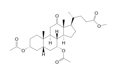 3α,7α-dihydroxy-12-oxo-5β-cholan-24-oic acid, methyl ester, diacetate