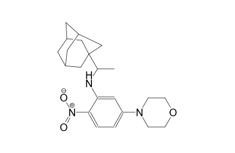 tricyclo[3.3.1.1~3,7~]decane-1-methanamine, alpha-methyl-N-[5-(4-morpholinyl)-2-nitrophenyl]-