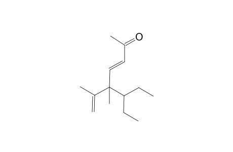 (3E)-6-Ethyl-5-methyl-5-(prop-1-en-2-yl)oct-3-en-2-one