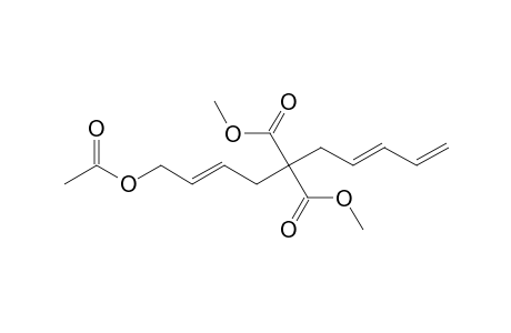 Dimethyl (2,4-pentadienyl)((E)-4-acetoxy-2-butenyl)malonate