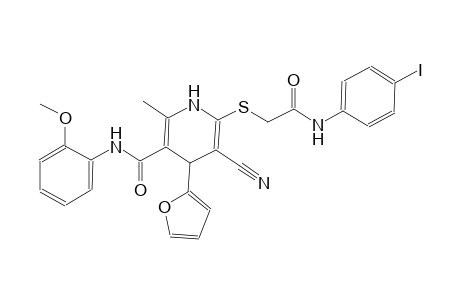 3-pyridinecarboxamide, 5-cyano-4-(2-furanyl)-1,4-dihydro-6-[[2-[(4-iodophenyl)amino]-2-oxoethyl]thio]-N-(2-methoxyphenyl)-2-methyl-