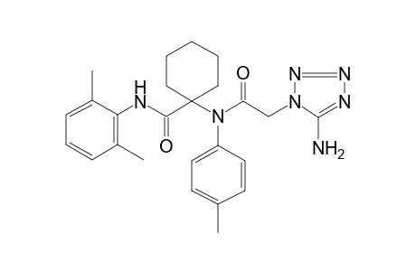 1-(N-[2-(5-amino-1-tetrazolyl)-1-oxoethyl]-4-methylanilino)-N-(2,6-dimethylphenyl)-1-cyclohexanecarboxamide