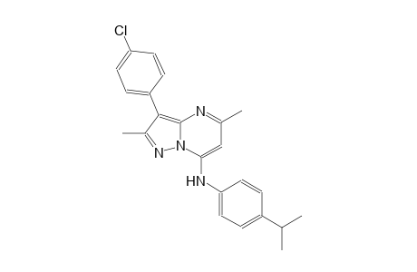 3-(4-chlorophenyl)-N-(4-isopropylphenyl)-2,5-dimethylpyrazolo[1,5-a]pyrimidin-7-amine