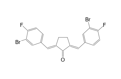 (2E,5E)-2,5-bis(3-bromo-4-fluorobenzylidene)cyclopentanone