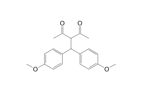 3-(Bis(4-methoxyphenyl)methyl)pentane-2,4-dione