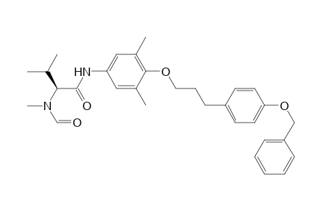 (S)-(-)-N-Methyl-N-[1-[N'-(3-(4-benzyloxyphenyl)propyloxy]-3,5-dimethylphenylamino]-1-oxo-3-methylbut-2-yl]amino]formamide