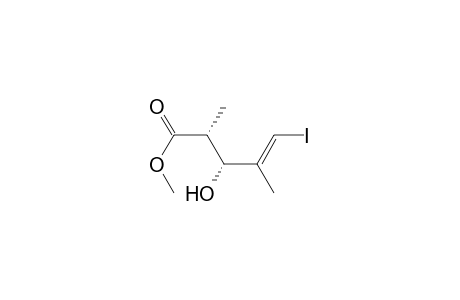 (E,2R,3R)-3-hydroxy-5-iodo-2,4-dimethyl-4-pentenoic acid methyl ester