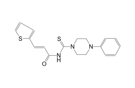 (2E)-N-[(4-phenyl-1-piperazinyl)carbothioyl]-3-(2-thienyl)-2-propenamide