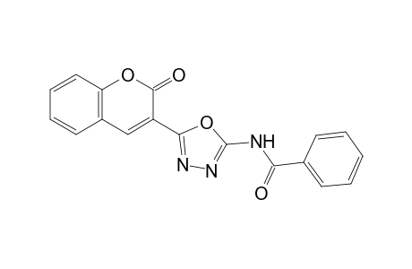 N-(5-(2-oxo-2H-chromen-3-yl)-1,3,4-oxadiazol-2-yl)benzamide