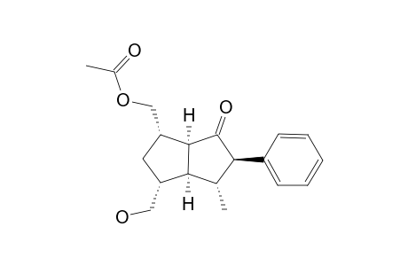 acetic acid [(1S,3R,3aS,4R,5R,6aS)-6-keto-4-methyl-3-methylol-5-phenyl-2,3,3a,4,5,6a-hexahydro-1H-pentalen-1-yl]methyl ester