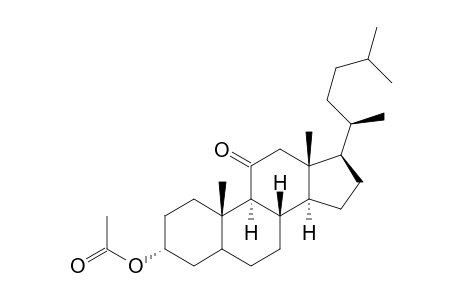 26,27-Dinorergostan-11-one, 3-(acetyloxy)-, (3.alpha.)-