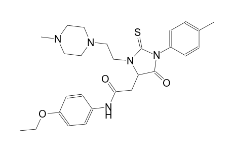 N-(4-ethoxyphenyl)-2-{1-(4-methylphenyl)-3-[2-(4-methyl-1-piperazinyl)ethyl]-5-oxo-2-thioxo-4-imidazolidinyl}acetamide