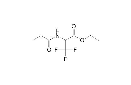 alanine, 3,3,3-trifluoro-N-(1-oxopropyl)-, ethyl ester