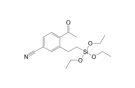 4-Acetyl-3-[2-(triethoxysilyl)ethyl]benzonitrile