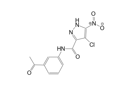 N-(3-acetylphenyl)-4-chloro-5-nitro-1H-pyrazole-3-carboxamide