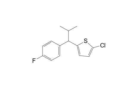 2-chloro-5-(1-(4-fluorophenyl)-2-methylpropyl)thiophene