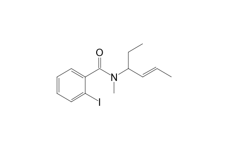 2-Iodo-N-[1'-ethyl-2'-butenyl]-N-methylbenzamide