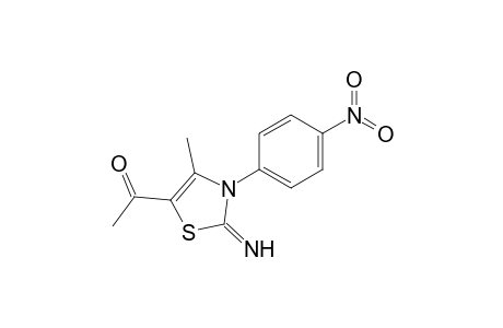 5-Acetyl-4-methyl-2-imino-3-(p-nitrophenyl)-2,3-dihydrothiazol