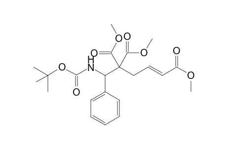 (E)-Trimethyl-5-(tert-butoxycarbonylamino)-5-phenylpent-1-ene-1,4,4-tricarboxylate