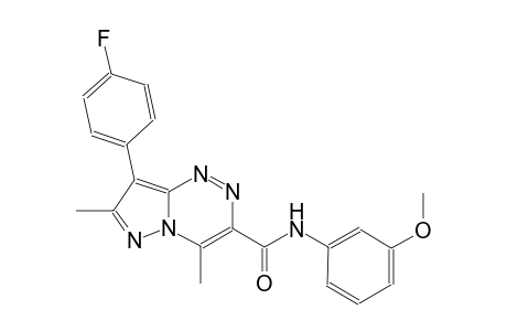 pyrazolo[5,1-c][1,2,4]triazine-3-carboxamide, 8-(4-fluorophenyl)-N-(3-methoxyphenyl)-4,7-dimethyl-