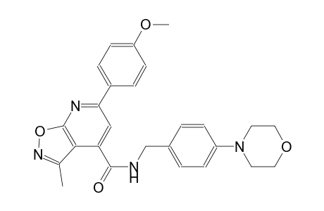 isoxazolo[5,4-b]pyridine-4-carboxamide, 6-(4-methoxyphenyl)-3-methyl-N-[[4-(4-morpholinyl)phenyl]methyl]-