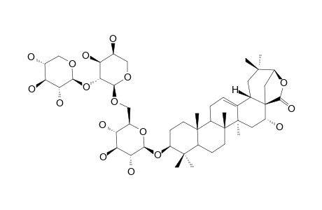 PROSAPOGENIN-3;3-O-BETA-D-XYLOPYRANOSYL-(1->2)-ALPHA-L-ARABINOPYRANOSYL-(1->6)-BETA-D-GLUCOPYRANOSYL-ACACIC-ACID-LACTONE