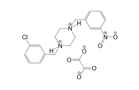 1-(3-chlorobenzyl)-4-(3-nitrobenzyl)piperazinediium oxalate