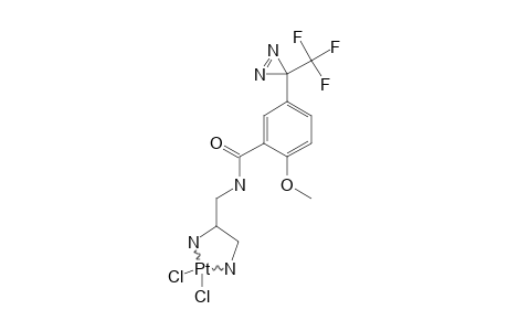 (N(1)-[4-[3-(TRIFLUOROMETHYL)-3H-DIAZIRIN-3-YL]-2-METHOXYBENZOYL]-PROPANE-1,2,3-TRIAMINE)-DICHLOROPLATINUM-(II)