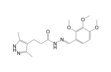 1H-pyrazole-4-propanoic acid, 3,5-dimethyl-, 2-[(E)-(2,3,4-trimethoxyphenyl)methylidene]hydrazide