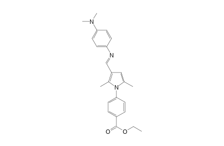 4-[3-[(4-dimethylamino-phenylimino)-methyl]-2,5-dimethyl-pyrrol-1-yl]-benzoic acid ethyl ester