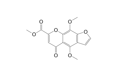 4,9-Dimethoxy-5-oxo-5H-furo[3,2-G]chromene-7-carboxylic acid, o-methyl