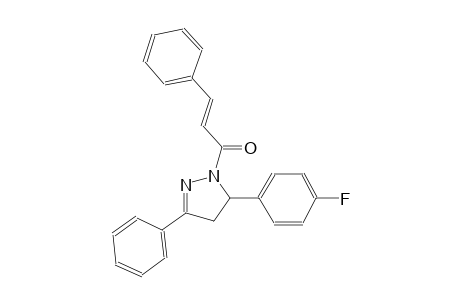 5-(4-fluorophenyl)-3-phenyl-1-[(2E)-3-phenyl-2-propenoyl]-4,5-dihydro-1H-pyrazole