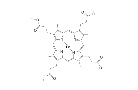 Iron, [tetramethyl 3,8,13,18-tetramethyl-21H,23H-porphine-2,7,12,17-tetrapropanoato(2-)- N21,N22,N23,N24]-, (SP-4-1)-
