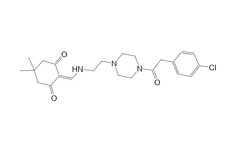 1,3-cyclohexanedione, 2-[[[2-[4-[(4-chlorophenyl)acetyl]-1-piperazinyl]ethyl]amino]methylene]-5,5-dimethyl-