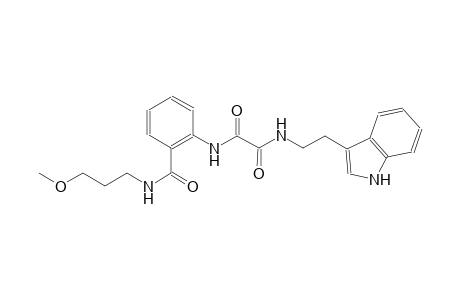 ethanediamide, N~1~-[2-(1H-indol-3-yl)ethyl]-N~2~-[2-[[(3-methoxypropyl)amino]carbonyl]phenyl]-