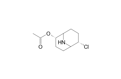 9-Azabicyclo[3.3.1]nonan-2-ol, 6-chloro-, acetate (ester), (endo,endo)-