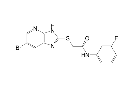 2-[(6-bromo-3H-imidazo[4,5-b]pyridin-2-yl)sulfanyl]-N-(3-fluorophenyl)acetamide