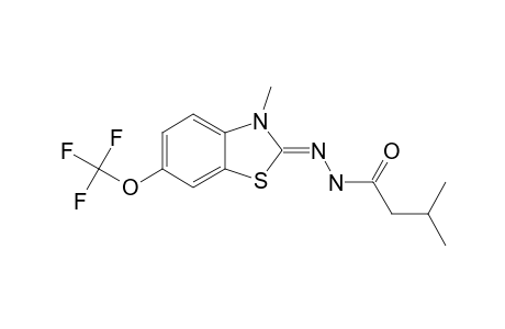 3-METHYLBUTANOIC_ACID_(6-TRIFLUOROMETHOXY-3-METHYL-3-H-BENZOTHIAZOL-2-YLIDENE)-HYDRAZIDE