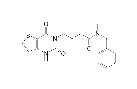 Butyramide, N-benzyl-4-(2,4-dioxo-1,4-dihydro-2H-thieno[3,2-d]pyrimidin-3-yl)-N-methyl-