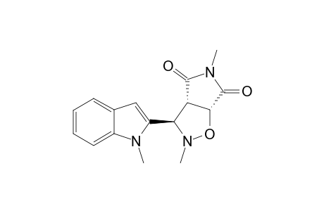 (3S*,4R*,5S*)-4,5-(N-Methoxydicarboximido)-2-methyl-3-(1'-methylindol-2'-yl)isoxazolidine