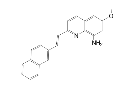 6-Methoxy-2-[(E)-2-(2-naphthalenyl)ethenyl]-8-quinolinamine