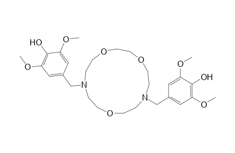 4-[[13-(4-hydroxy-3,5-dimethoxy-benzyl)-1,4,10-trioxa-7,13-diazacyclopentadec-7-yl]methyl]-2,6-dimethoxy-phenol
