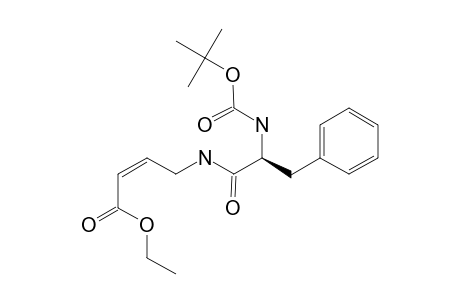 (S,Z)-ETHYL-4-(2-TERT.-BUTOXYCARBONYLAMINO-3-PHENYLPROPIONYLAMINO)-BUT-2-ENOATE