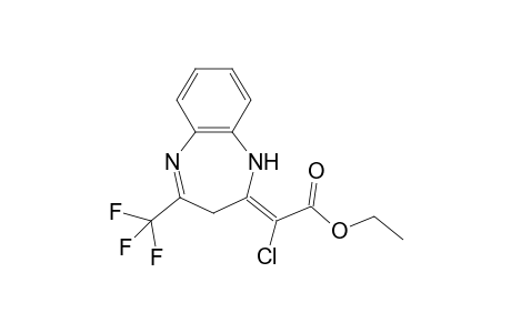 Ethyl (2E)-2-Chloro[1,3-dihydro-4-(trifluoromethyl)-2H-1,5-benzodiazepin-2-ylidene]acetate