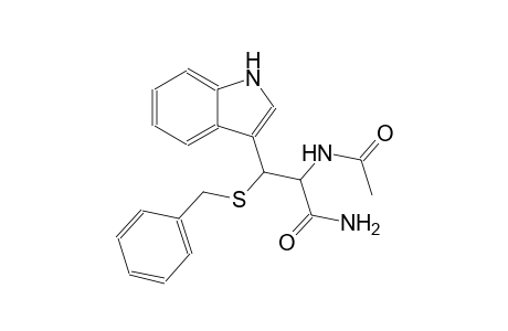 2-(acetylamino)-3-(benzylsulfanyl)-3-(1H-indol-3-yl)propanamide